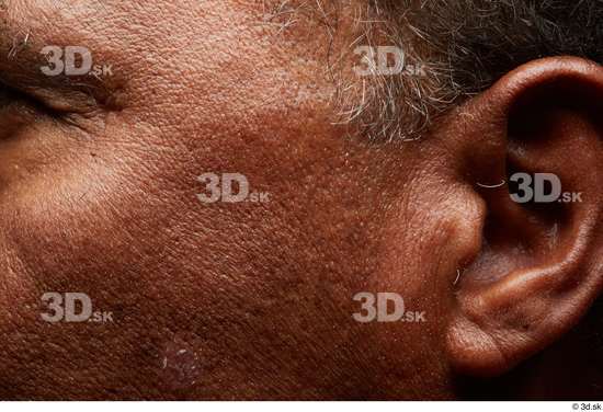 Face Cheek Ear Hair Skin Man Slim Wrinkles Studio photo references