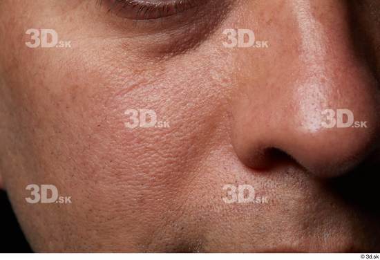 Face Nose Cheek Skin Man Slim Wrinkles Studio photo references