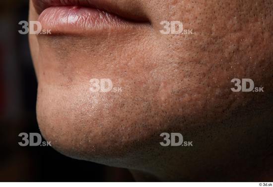 Face Mouth Cheek Skin Man Scar Slim Studio photo references