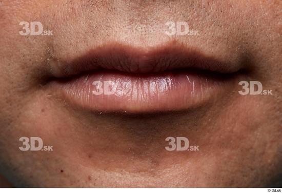 Face Mouth Skin Man Slim Studio photo references