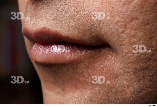 Face Mouth Cheek Skin Man Scar Slim Studio photo references