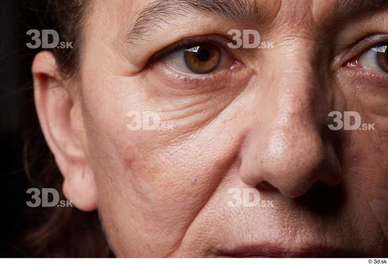 Eye Face Nose Cheek Ear Skin Woman Slim Wrinkles Studio photo references