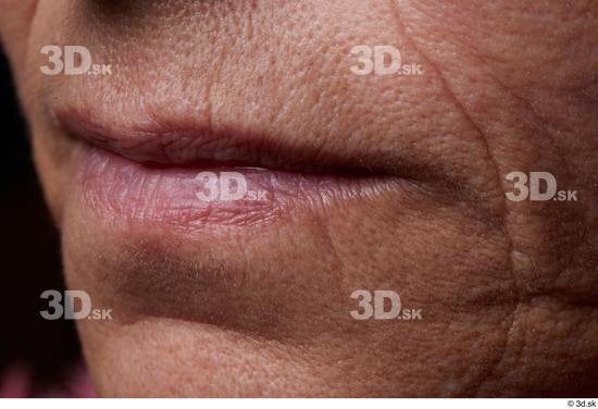 Face Mouth Skin Woman Slim Wrinkles Studio photo references