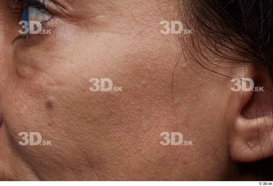 Face Cheek Ear Hair Skin Woman Slim Wrinkles Studio photo references