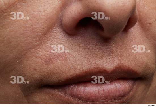 Face Mouth Nose Cheek Skin Woman Slim Wrinkles Studio photo references