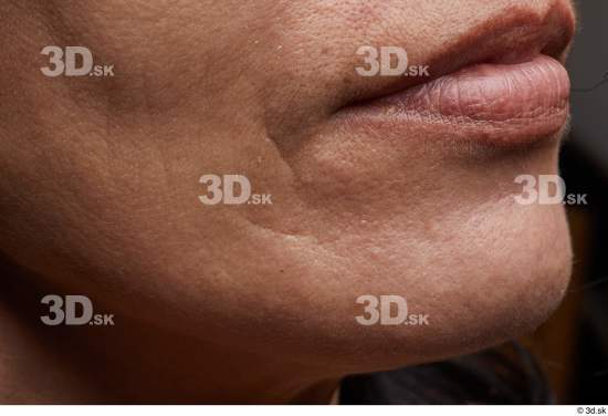 Face Mouth Cheek Skin Woman Slim Wrinkles Studio photo references