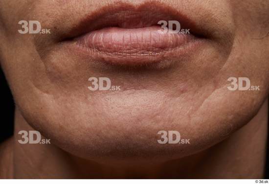 Face Mouth Skin Woman Slim Wrinkles Studio photo references