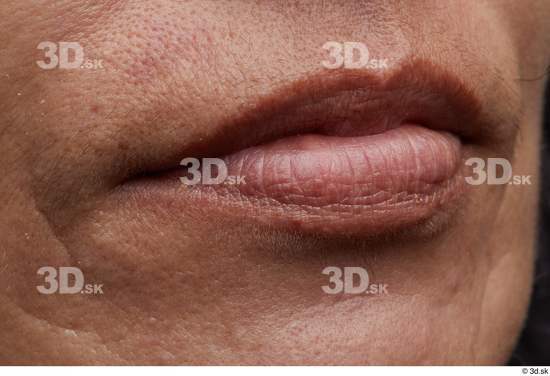 Face Mouth Skin Woman Slim Wrinkles Studio photo references