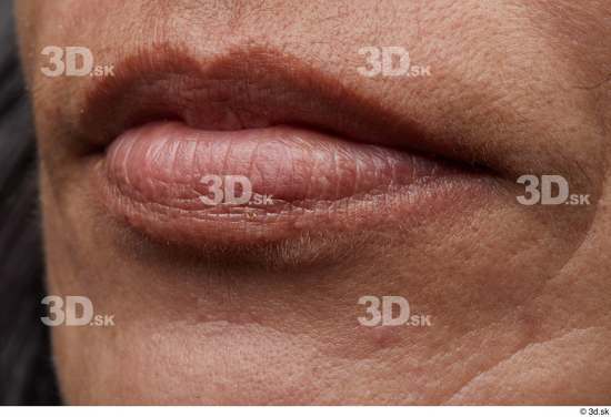 Face Mouth Skin Woman Slim Wrinkles Studio photo references