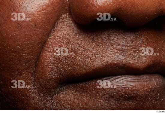 Face Mouth Nose Cheek Skin Man Black Chubby Wrinkles Studio photo references