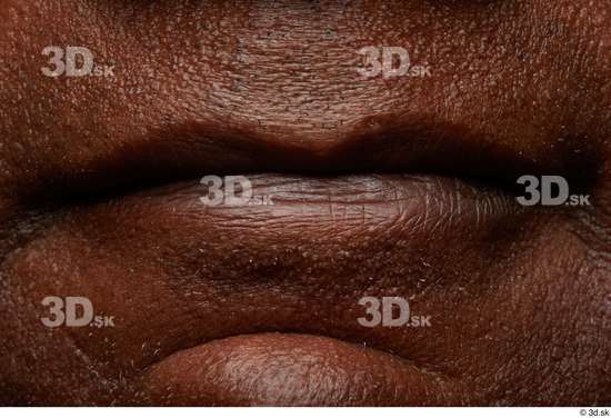 Face Mouth Skin Man Black Chubby Wrinkles Studio photo references