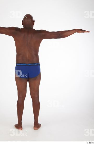 Whole Body Man T poses Black Chubby Street photo references