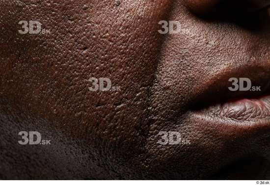 Face Mouth Cheek Skin Man Black Slim Wrinkles Studio photo references