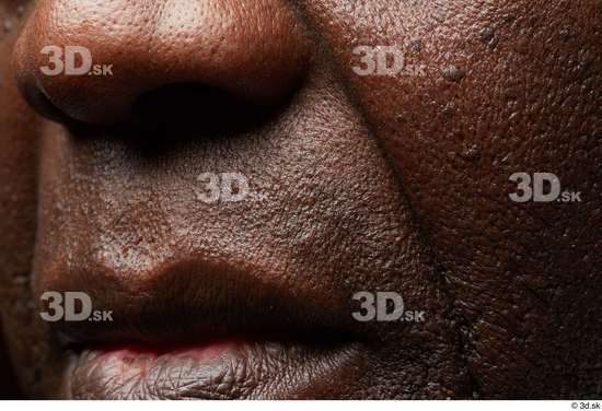 Face Mouth Nose Cheek Skin Man Black Slim Wrinkles Studio photo references