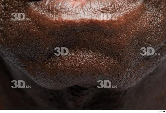 Face Mouth Skin Man Black Slim Wrinkles Studio photo references