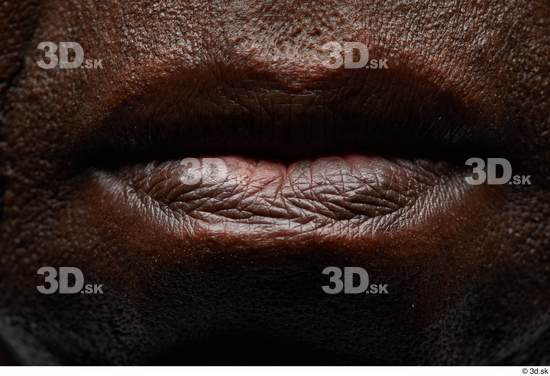 Face Mouth Skin Man Black Slim Wrinkles Studio photo references