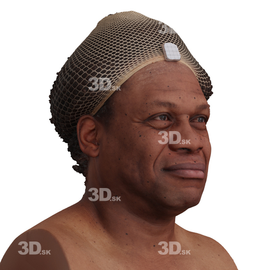 Head Man Black 3D Phonemes And Emotions