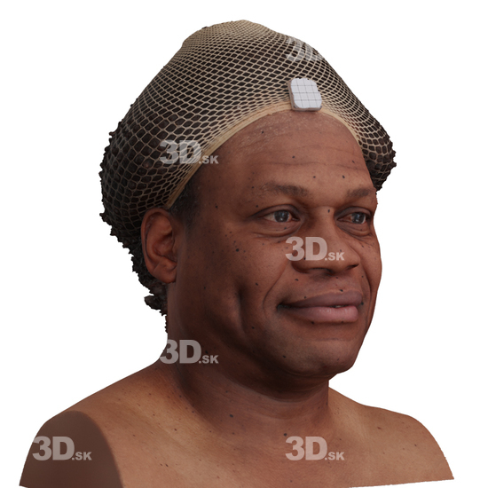 Head Man Black 3D Phonemes And Emotions