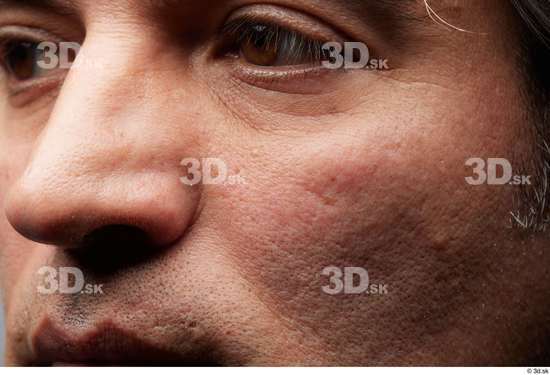 Eye Face Nose Cheek Skin Man Slim Wrinkles Studio photo references