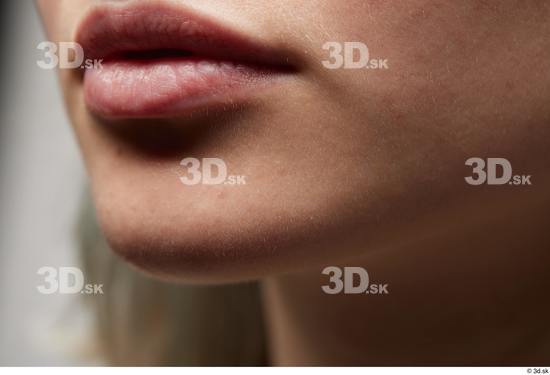 Face Mouth Cheek Skin Woman White Slim Studio photo references