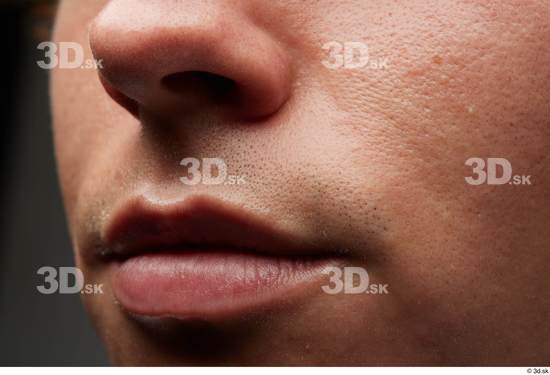 Face Mouth Nose Cheek Skin Man White Slim Studio photo references