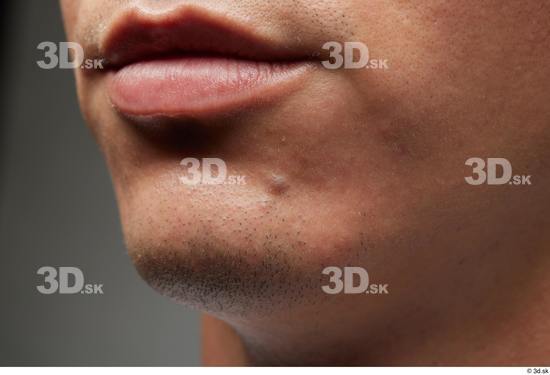 Face Mouth Skin Man White Slim Studio photo references