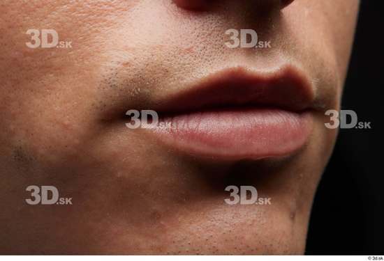 Face Mouth Skin Man White Slim Studio photo references