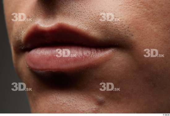 Face Mouth Skin Man White Slim Studio photo references