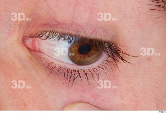 Eye Skin Man White Slim Studio photo references