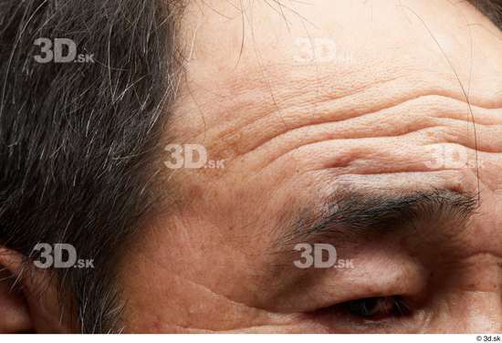 Face Hair Skin Man Asian Slim Wrinkles Studio photo references