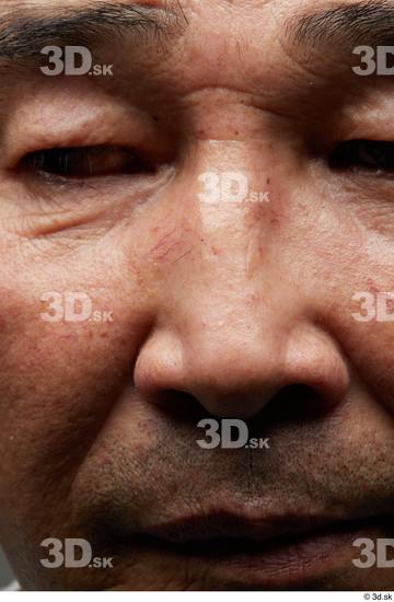 Face Nose Skin Man Asian Slim Wrinkles Studio photo references