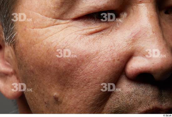 Eye Face Nose Cheek Skin Man Asian Slim Wrinkles Studio photo references