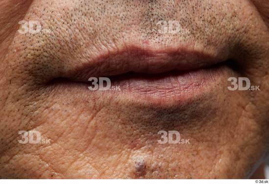 Face Mouth Skin Man Asian Slim Wrinkles Studio photo references