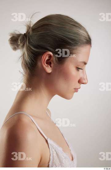 Woman White Slim Female Studio Poses