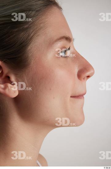 Woman White Slim Female Studio Poses