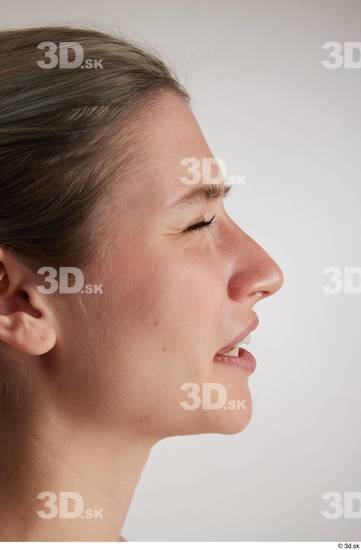 Woman White Slim Female Studio Poses