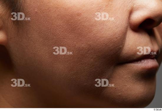 Face Mouth Nose Cheek Skin Woman Asian Chubby Studio photo references