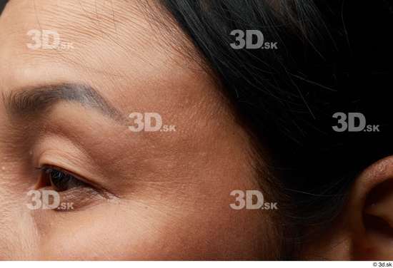 Eye Face Hair Skin Woman Asian Chubby Wrinkles Studio photo references