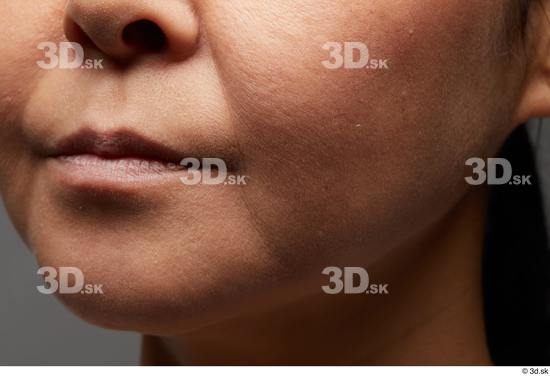 Face Mouth Cheek Skin Woman Asian Chubby Studio photo references