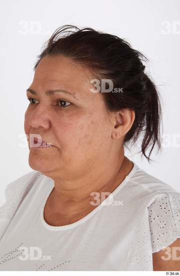 Head Hair Woman Casual Overweight Street photo references