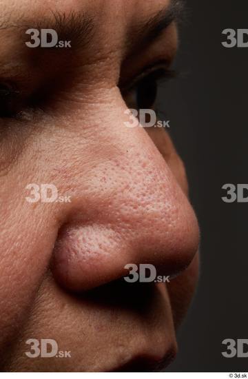 Face Nose Skin Woman Overweight Studio photo references