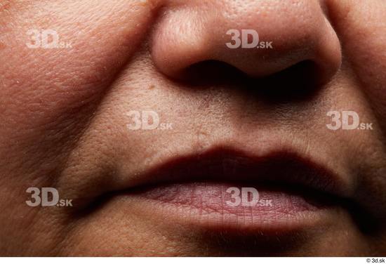 Face Mouth Nose Cheek Skin Woman Overweight Studio photo references