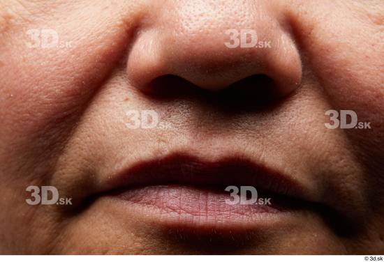 Face Mouth Nose Cheek Skin Woman Overweight Studio photo references