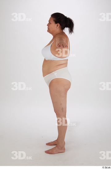 Whole Body Woman T poses Overweight Street photo references