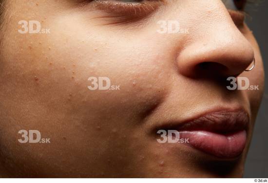 Face Mouth Nose Cheek Skin Woman Slim Studio photo references