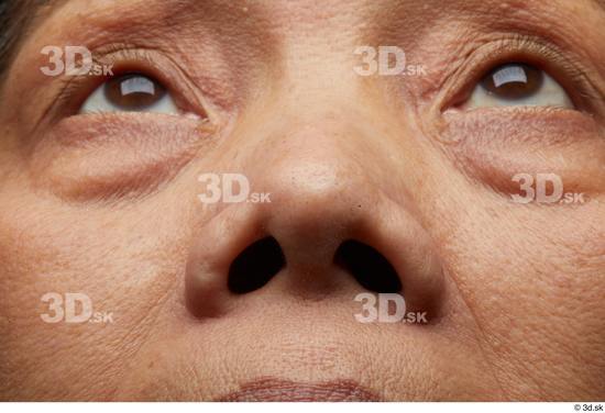 Face Nose Skin Woman Asian Slim Wrinkles Studio photo references