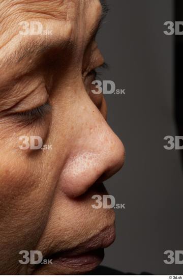 Face Mouth Nose Skin Woman Asian Slim Wrinkles Studio photo references