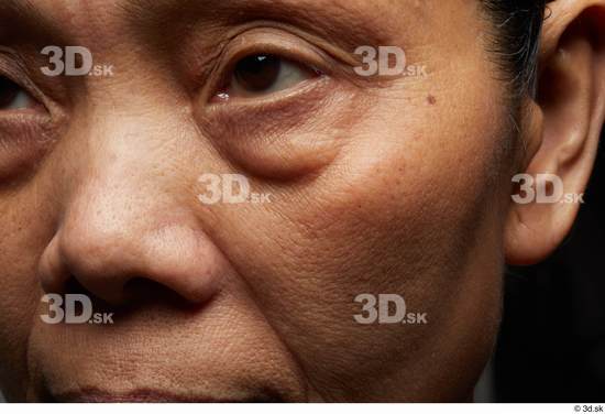 Eye Face Nose Cheek Ear Skin Woman Asian Slim Wrinkles Studio photo references