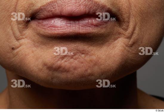 Face Mouth Skin Woman Asian Slim Wrinkles Studio photo references