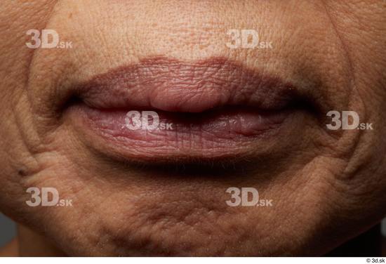 Face Mouth Skin Woman Asian Slim Wrinkles Studio photo references